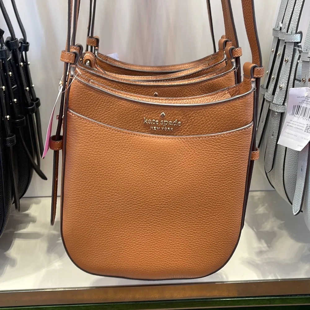 Kate Spade Leila North South Crossbody Warm Ginger
